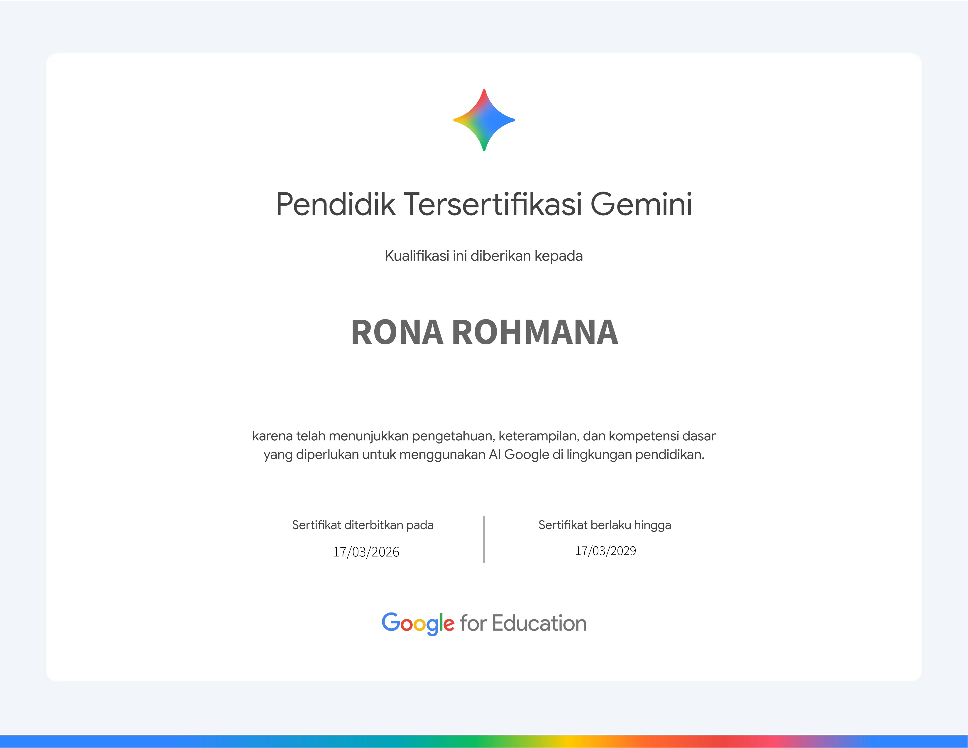 Gemini Certified Educator